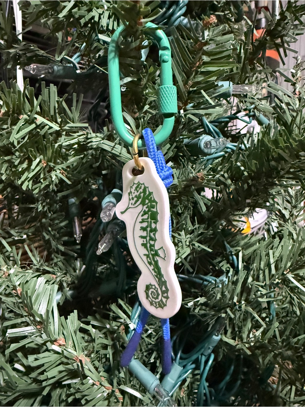 Adorable  Green Seahorse Keychain Purse Bag Charm
